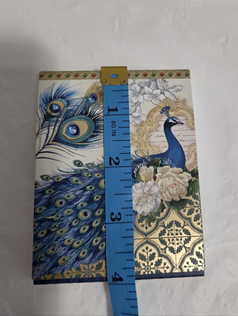 Peacock Print Notepad & Notes Set - Blue & Green - Picture 8 of 11